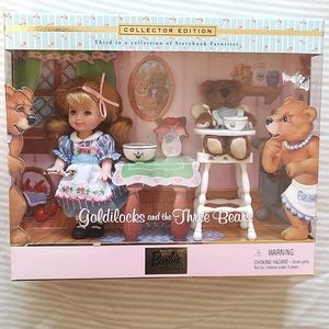 Barbie collectible Goldilocks and 3 bears set